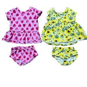 Wonder Nation | Baby Girl Outfit Bundle | 0-3M